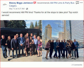 Facebook reviews am pm limousine calgary